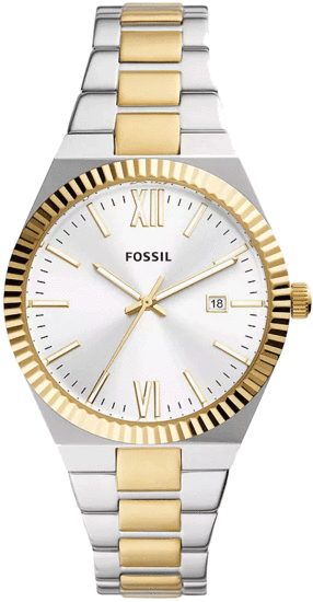 FOSSIL Scarlette Three-Hand Date Two-Tone Stainless Steel Watch ES5259