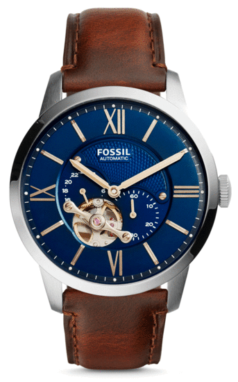 FOSSIL Townsman Automatic Brown Leather Watch ME3110