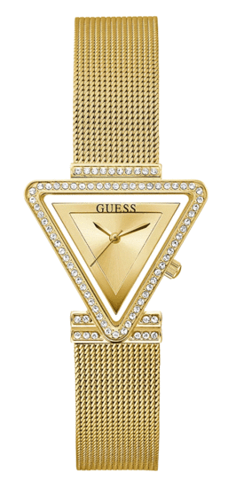 GUESS GOLD TONE CASE GOLD TONE STAINLESS STEEL/MESH WATCH GW0508L2