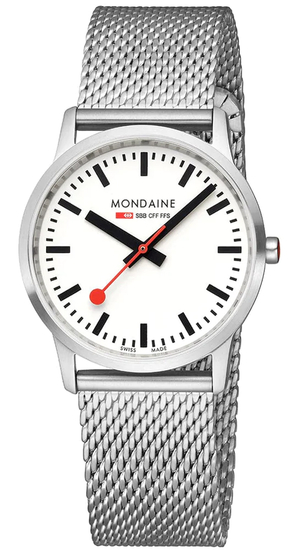 MONDAINE SIMPLY ELEGANT 36 mm stainless steel watch A400.30351.16SBZ