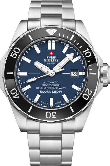 SWISS MILITARY BY CHRONO 1000M AUTOMATIC DIVE WATCH SMA34092.02