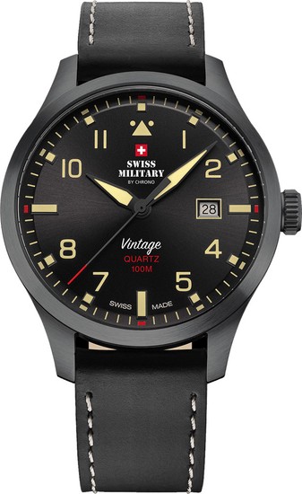 SWISS MILITARY BY CHRONO Swiss Made Pilot Watch SM34078.08