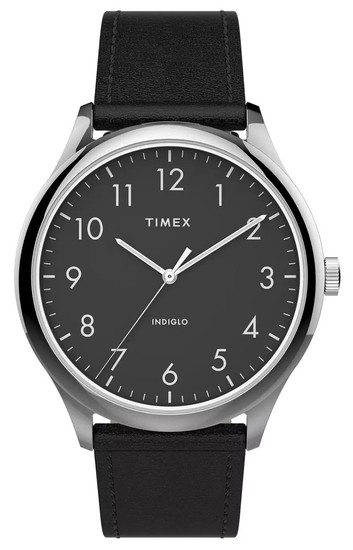 TIMEX Modern Easy Reader 40mm Leather Strap Watch TW2T71900