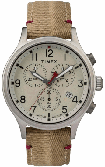TIMEX Allied Chronograph 42mm Fabric Strap Watch TW2R60500