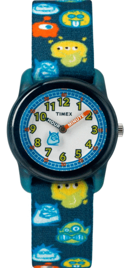 TIMEX Kids Analog 28mm Elastic Fabric Strap Watch TW7C25800
