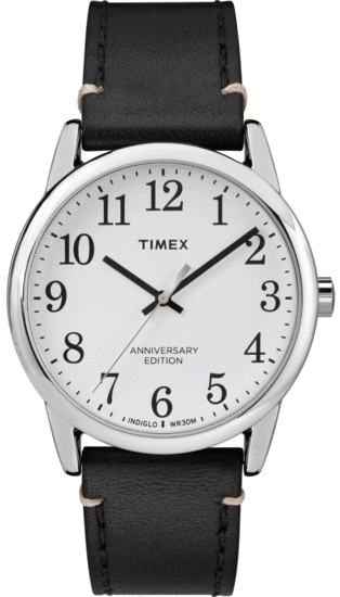 TIMEX Easy Reader 40th Anniversary Special Edition 38mm Leather Strap Watch TW2R35700
