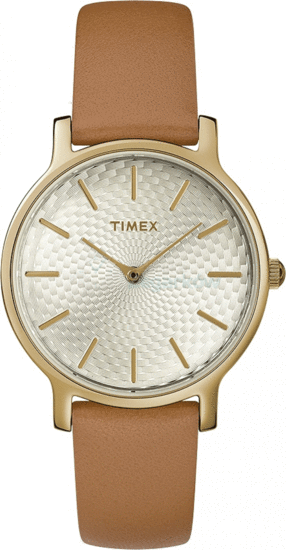 TIMEX Metropolitan 34mm Leather Strap Watch TW2R91800