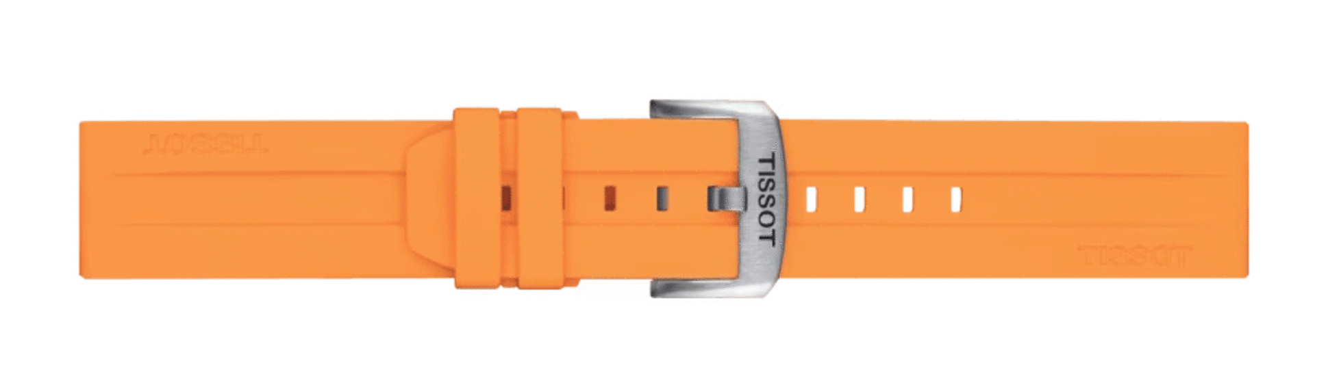 TISSOT OFFICIAL ORANGE SILICONE STRAP LUGS 22 MM T852.047.918