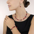 Coeur de Lion GeoCUBE® Necklace red-haematite 4014/10-0312