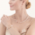 Coeur de Lion GeoCUBE® Precious Fusion Pearls necklace multicolour pastel 5086/10-1522